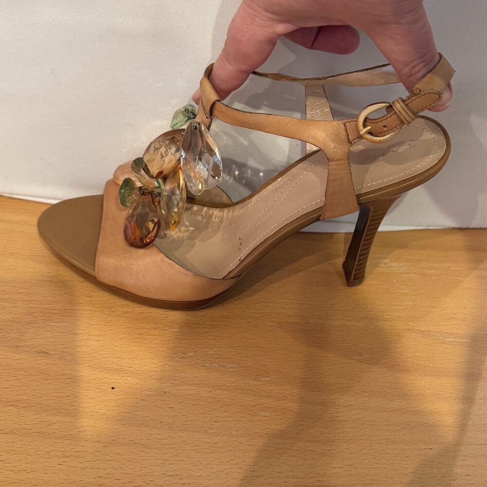 Tahari Treble Jeweled Heels - sz 8.5